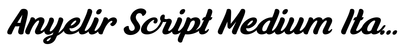 Anyelir Script Medium Italic
